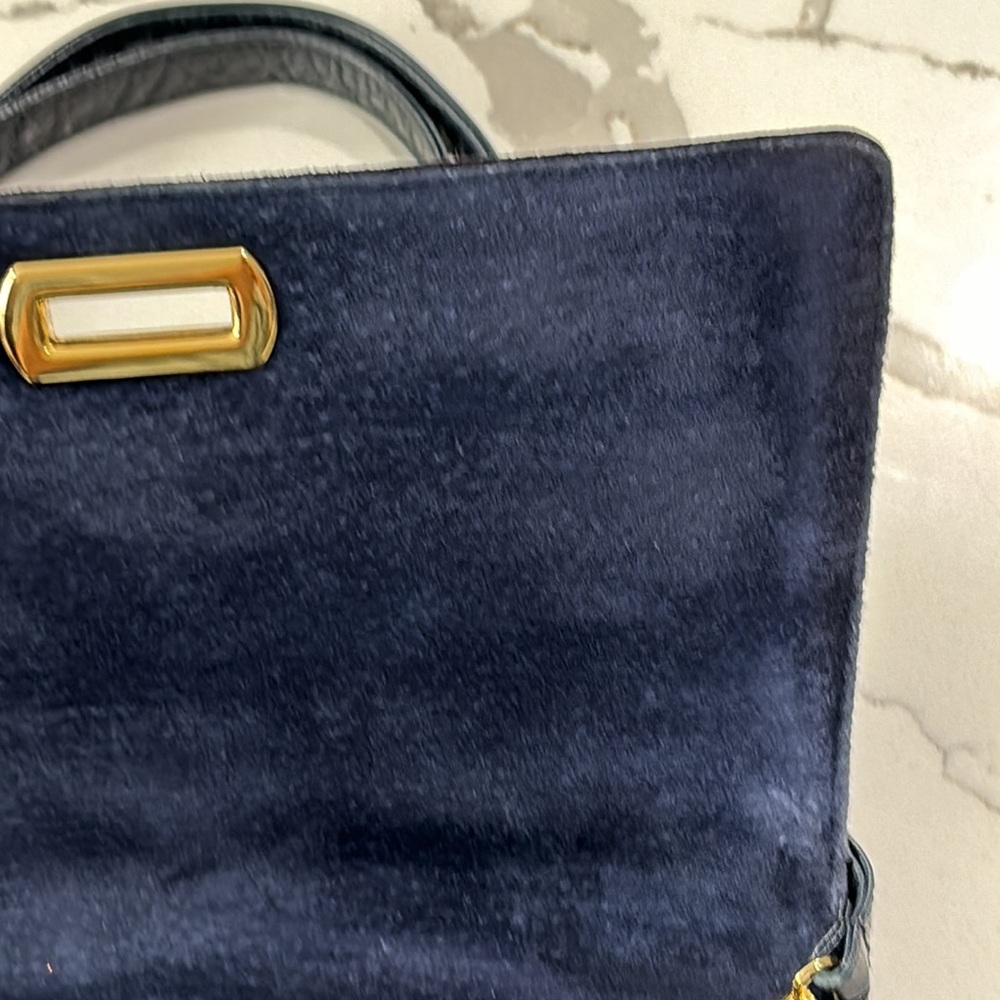 VTG Frenchy of California Vintage Navy Blue Evening Bag - Picture 5 of 16